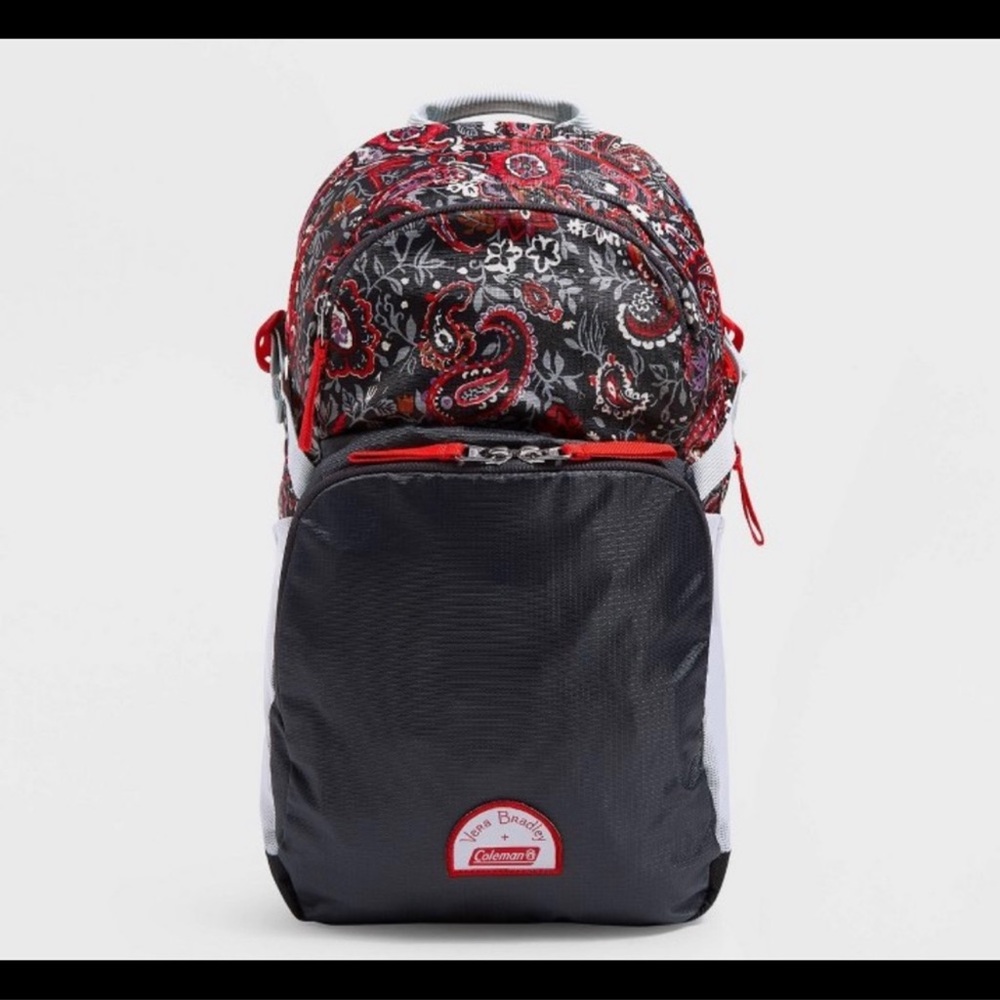 Vera Bradley +Coleman 22L hydration outdoor daypack/ backpack Eden paisley gray